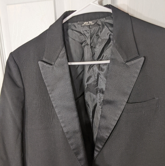 Vintage After Six Union Made Tuxedo Jacket in Classic‎ Black Size 18B - Picture 5 of 8